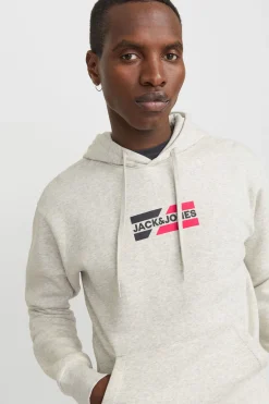 Jack & Jones Sudadera logo frontal blanco Hot