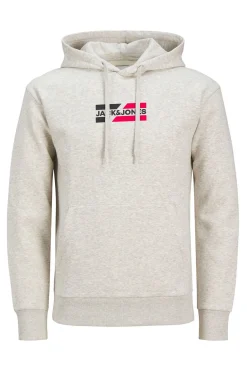 Jack & Jones Sudadera logo frontal blanco Hot
