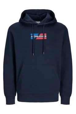 Jack & Jones Sudadera logo frontal azul Discount