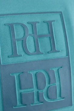 Pedro del Hierro Sudadera logo relieve Turquesa Hot