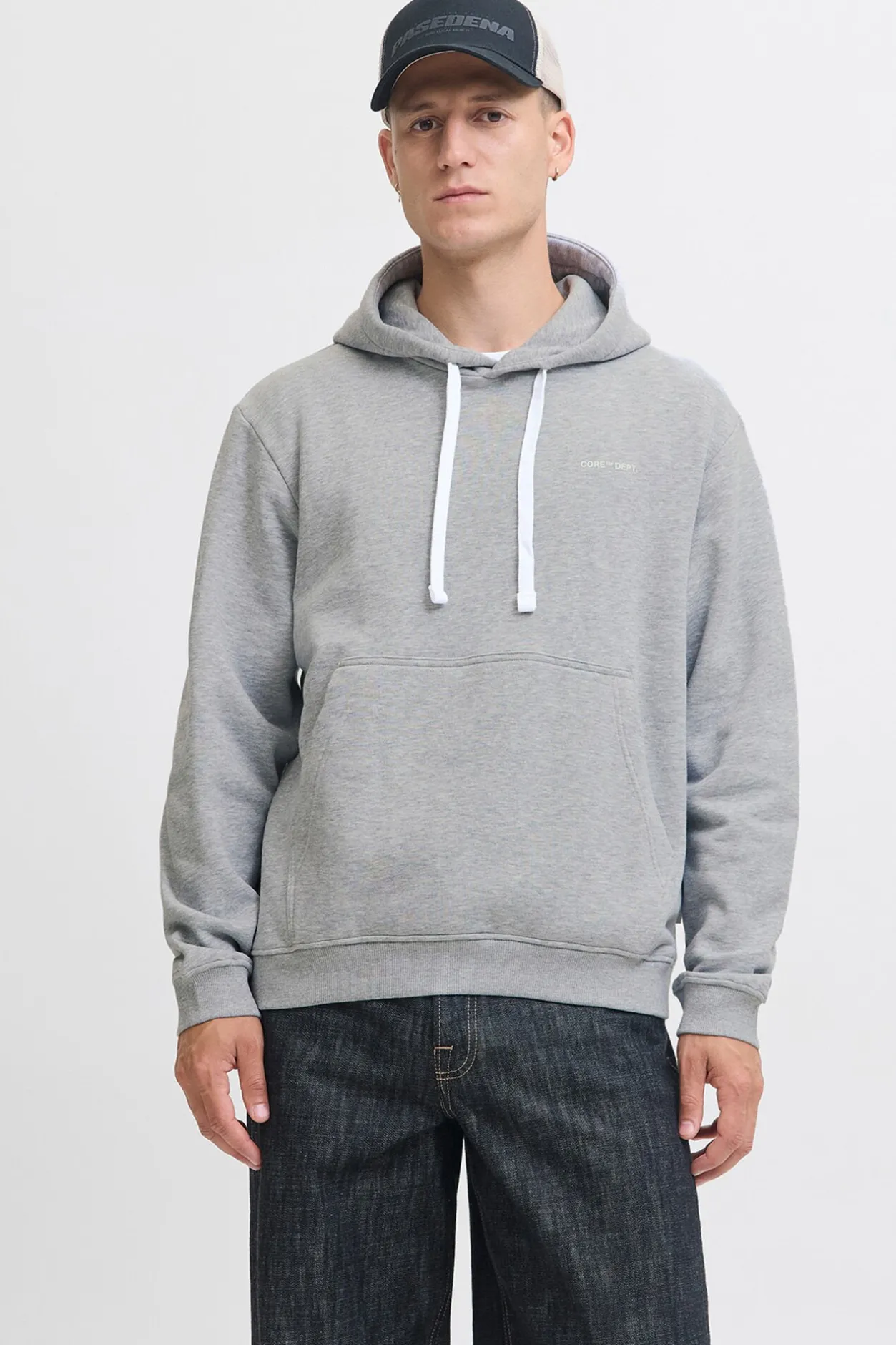 Jack & Jones Sudadera minimalista gris Best