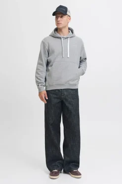 Jack & Jones Sudadera minimalista gris Best