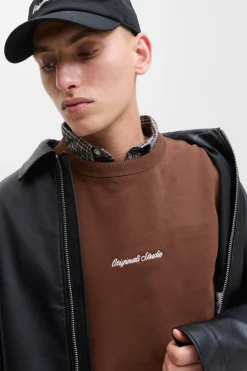 Jack & Jones Sudadera original studio marr&oacute;n Clearance