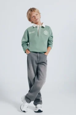 Springfield Kids Sudadera polera niño verde Hot