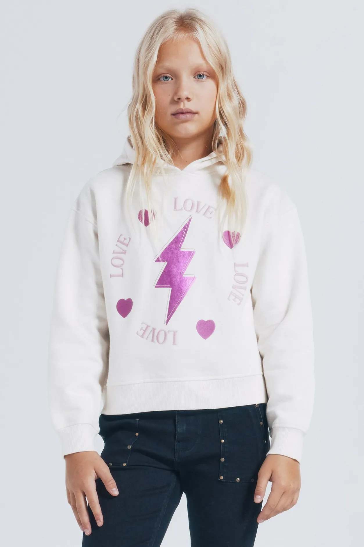 Springfield Kids Sudadera rayo niña. blanco Sale