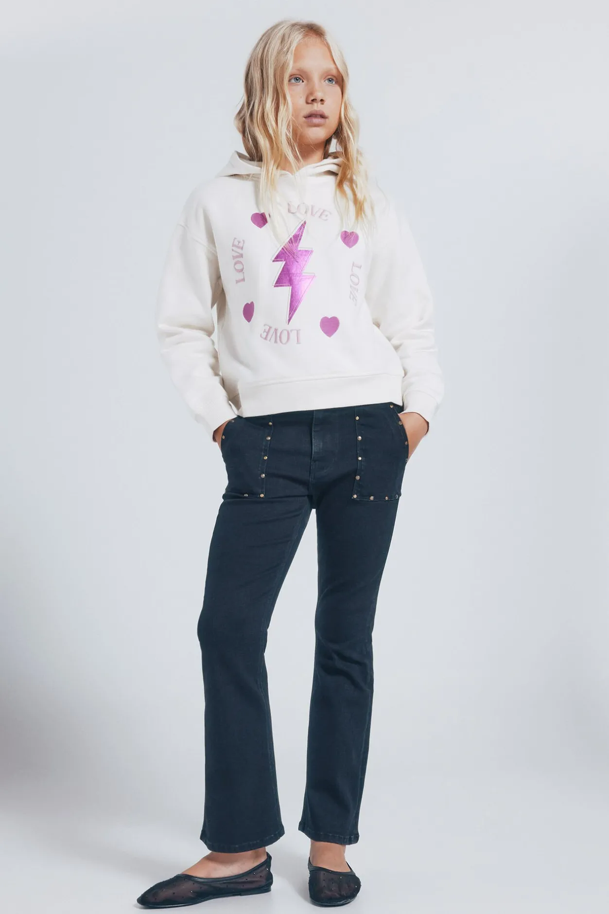 Springfield Kids Sudadera rayo niña. blanco Sale