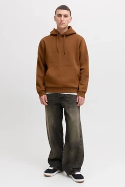 Jack & Jones Sudadera regular fit marr&oacute;n Best