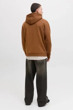 Jack & Jones Sudadera regular fit marr&oacute;n Best