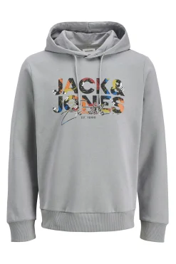 Jack & Jones Sudadera regular fit estampada gris Hot