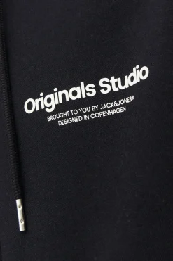 Jack & Jones Sudadera relaxed con cremallera negro Discount