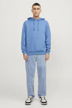 Jack & Jones Sudadera relaxed fit capucha azul Outlet
