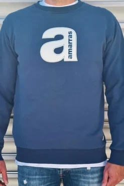 Amarras Sudadera Santa Lucía Unisex Azul marino Outlet