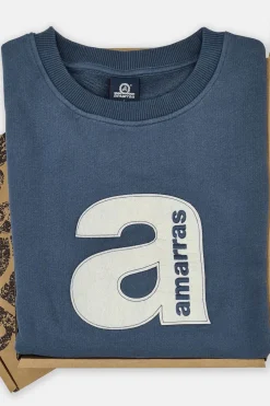 Amarras Sudadera Santa Lucía Unisex Azul marino Outlet