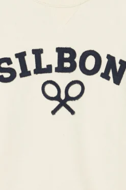 Silbon Sudadera raqueta media Marfil Clearance
