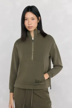Pedro del Hierro Sudadera soft touch cuello perkins Verde