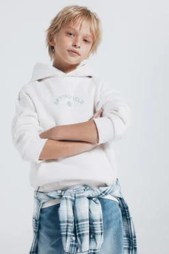 Springfield Kids Sudadera Springfield con capucha blanco Discount