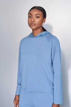 Dash and Stars Sudadera tacto suave azul Online