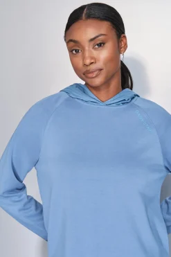 Dash and Stars Sudadera tacto suave azul Online