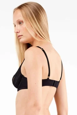 Gisela Sujetador balconette sin relleno negro Discount