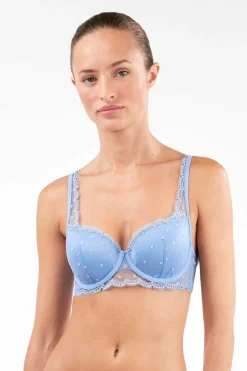 Gisela Sujetador capacidad encaje azul Discount
