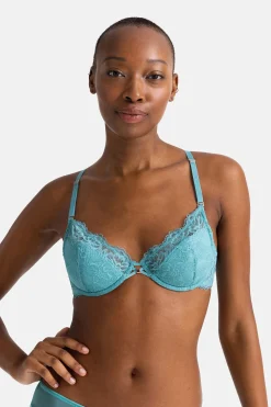 Dorina Sujetador demi con relleno ligero verde Clearance