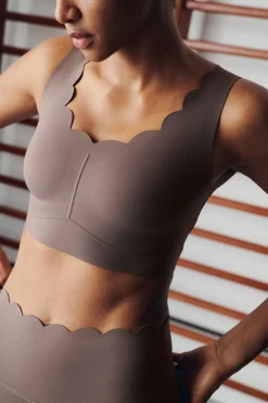 Dash and Stars Sujetador deportivo COMPRESSIVE marrón nude New