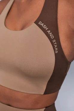 Dash and Stars Sujetador deportivo 4D STRETCH color block nude Sale