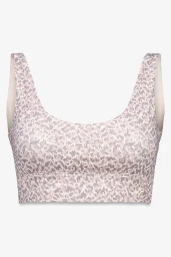 Dash and Stars Sujetador deportivo 4D STRETCH animal print blanco beige Hot