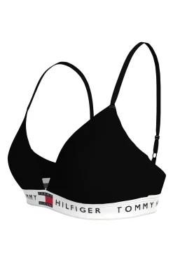 Tommy Jeans Sujetador deportivo sin aro negro Clearance