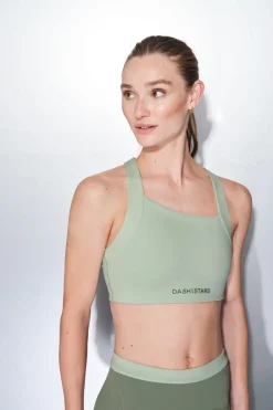 Dash and Stars Sujetador deportivo SOFT MOVE verde Hot