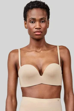 Gisela Sujetador desmontable escote extremo nude Sale