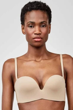 Gisela Sujetador desmontable escote extremo nude Sale