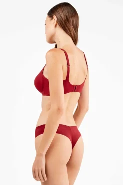 Gisela Sujetador push up con foam extraíble rojo Sale