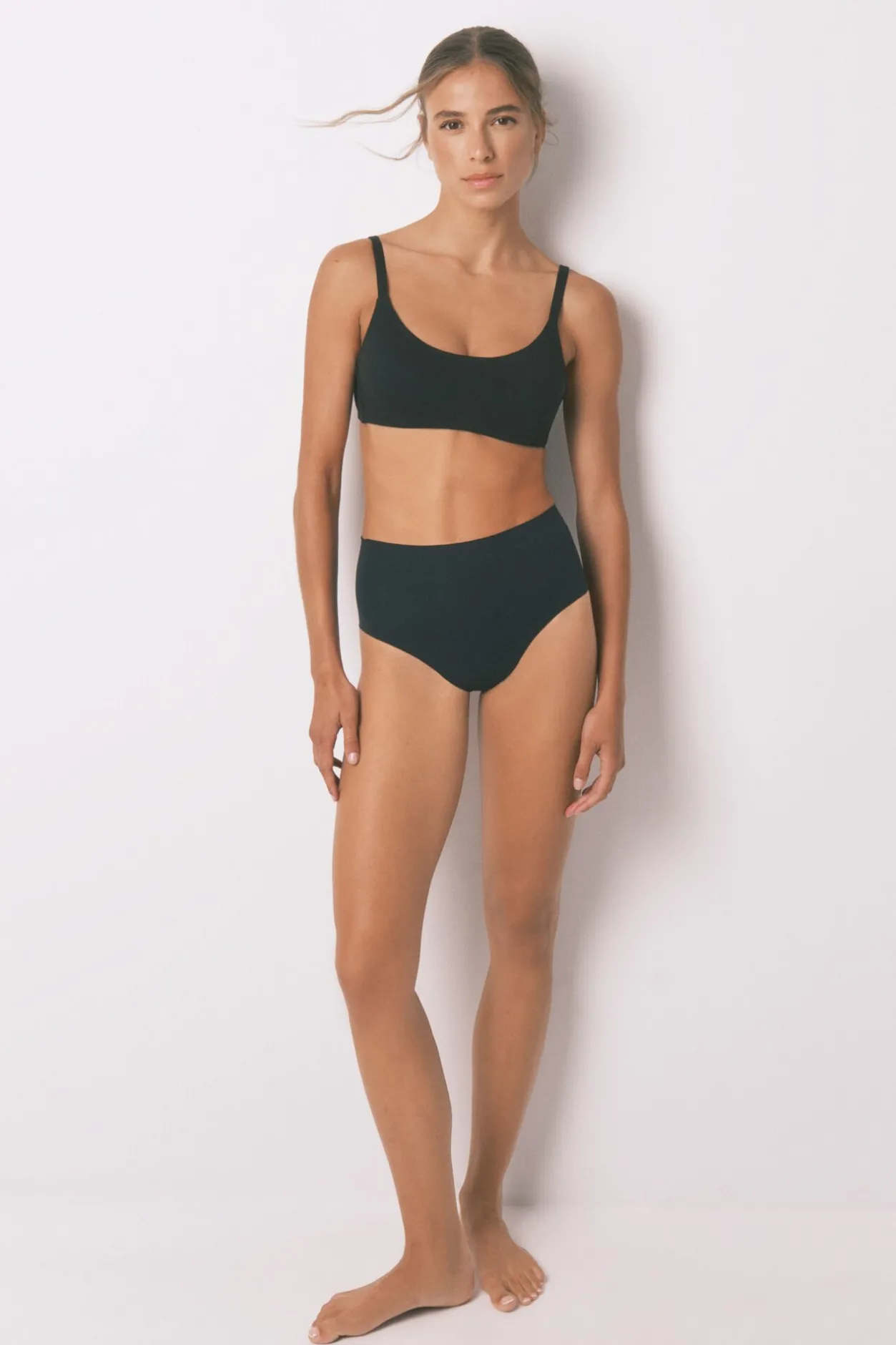 Women'secret Sujetador tipo top algodón negro Hot