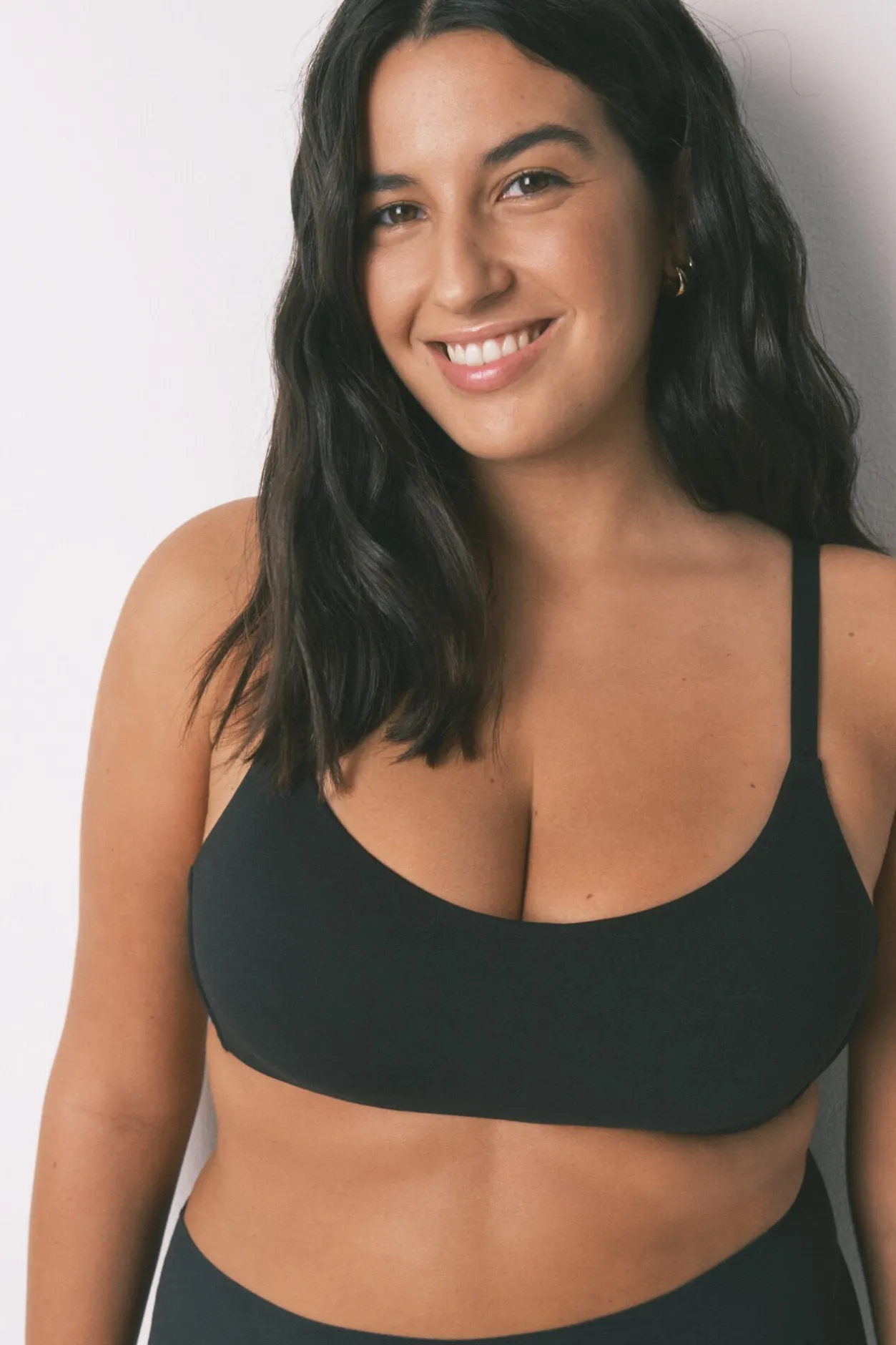 Women'secret Sujetador tipo top algodón negro Hot