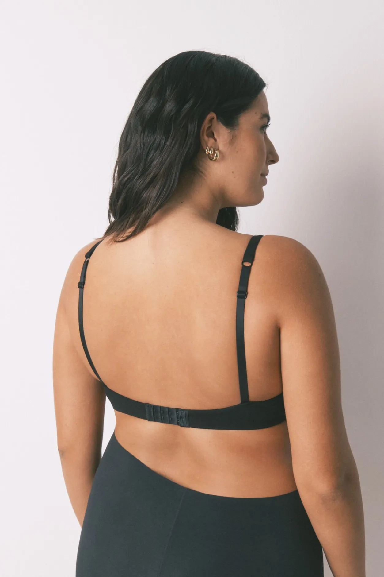 Women'secret Sujetador tipo top algodón negro Hot