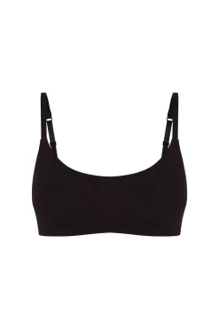 Women'secret Sujetador tipo top algodón negro Hot