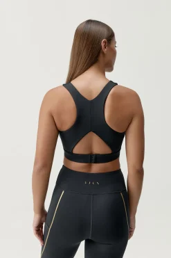 Born Living Yoga Sujetador top deportivo Gold negro New