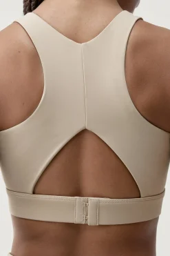 Born Living Yoga Sujetador top deportivo Gold beige Clearance