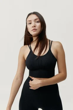 Born Living Yoga Sujetador top deportivo India negro Clearance