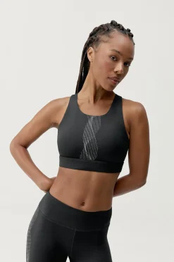 Born Living Yoga Sujetador top deportivo Kishi negro