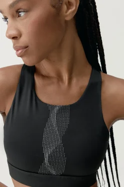 Born Living Yoga Sujetador top deportivo Kishi negro