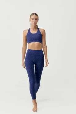 Born Living Yoga Sujetador top deportivo Monogram azul Hot