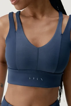 Born Living Yoga Sujetador top deportivo Maan azul Outlet