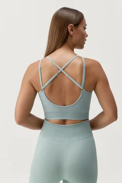 Born Living Yoga Sujetador top deportivo Sarvan verde kaki Best