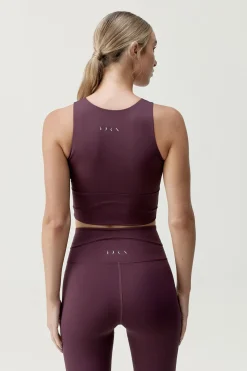 Born Living Yoga Sujetador top deportivo Saori morado burdeos