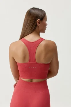 Born Living Yoga Sujetador top deportivo Zina coral rojo Clearance