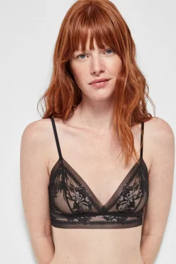 Gisela Sujetador triangular sin aro negro Sale