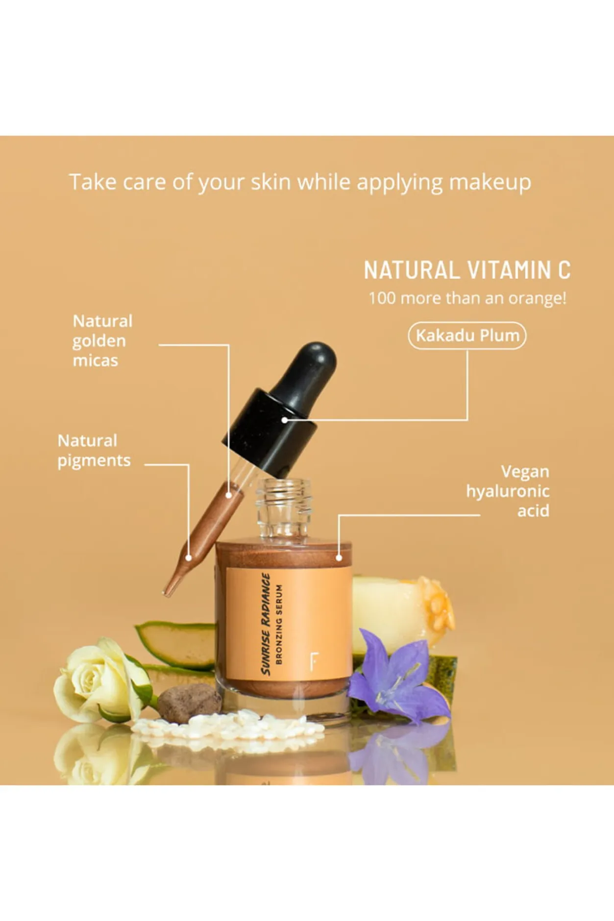 Freshly Cosmetics Sunrise Radiance Serum Bronceador blanco Clearance