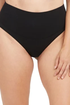 Spanx Tanga moldeador de algodón negro Outlet